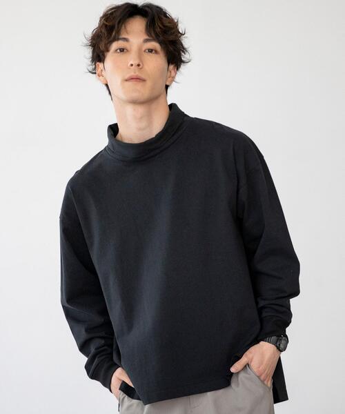 coen by Mr.SZK（コーエンバイミスタースズキ）の「オーバータートルネックロングＴシャツ【coen × Mr.SZK】（Tシャツ/カットソー・メンズ・ホワイト/ブラック・SMALL/MEDIUM/LARGE/X-LARGE）」の8枚目の写真