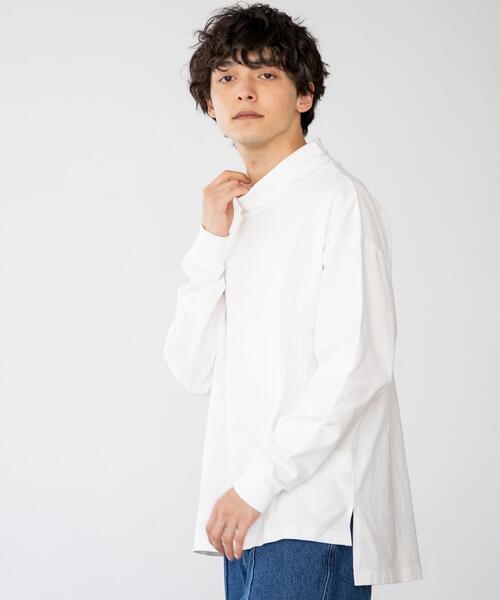 coen by Mr.SZK（コーエンバイミスタースズキ）の「オーバータートルネックロングＴシャツ【coen × Mr.SZK】（Tシャツ/カットソー・メンズ・ホワイト/ブラック・SMALL/MEDIUM/LARGE/X-LARGE）」の9枚目の写真