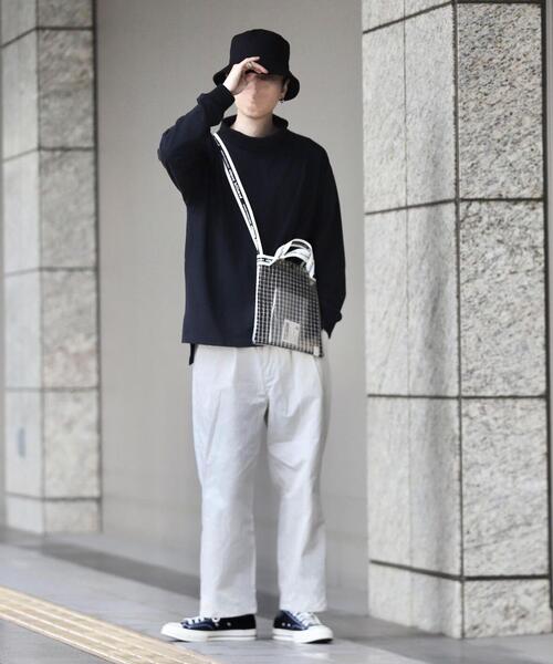 coen by Mr.SZK（コーエンバイミスタースズキ）の「オーバータートルネックロングＴシャツ【coen × Mr.SZK】（Tシャツ/カットソー・メンズ・ホワイト/ブラック・SMALL/MEDIUM/LARGE/X-LARGE）」の12枚目の写真