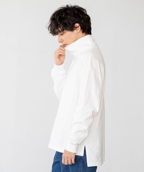 coen by Mr.SZK（コーエンバイミスタースズキ）の「オーバータートルネックロングＴシャツ【coen × Mr.SZK】（Tシャツ/カットソー・メンズ・ホワイト/ブラック・SMALL/MEDIUM/LARGE/X-LARGE）」の22枚目の写真