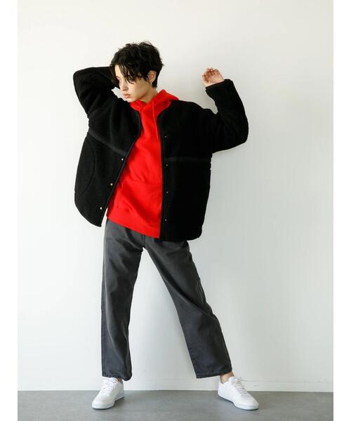 koe（コエ）の「ハイウエストワイドデニムパンツ*（デニムパンツ・レディース・ワンウォッシュ/ライトインディゴブルー/ミント/チャコールグレー/オフホワイト/ブラック/ベージュ/インディゴブルー・S/M/L）」の19枚目の写真