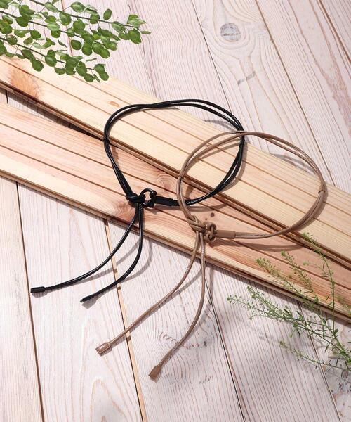 THE SHOP TK (ザ ショップ ティーケー )の「◆ロープベルト(ベルト・レディース・ブラック/ベージュ・99)」の9枚目の写真