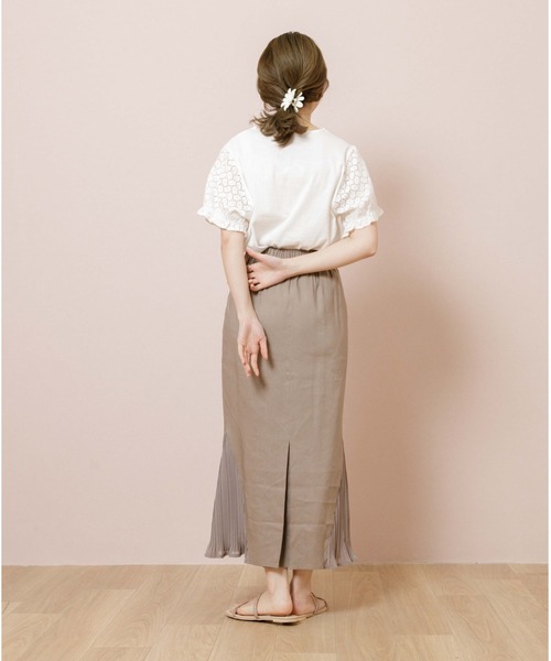 flower（フラワー）の「レースフルトップ（Tシャツ/カットソー・レディース・ホワイト/イエロー・FREE）」の12枚目の写真