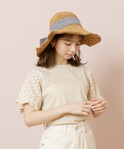 flower（フラワー）の「レースフルトップ（Tシャツ/カットソー・レディース・ホワイト/イエロー・FREE）」の15枚目の写真