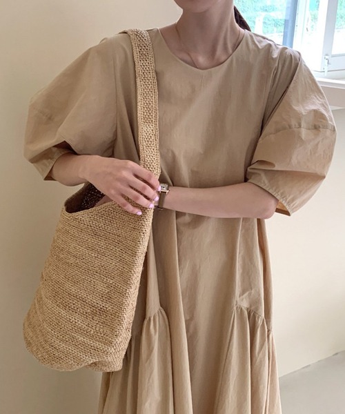 aimoha（アイモハ）の「あわ袖ゆったりワンピース（ワンピース・レディース・オフホワイト/ベージュ/ピンク/ベージュ系その他/ホワイト系その他/ホワイト系その他2/ベージュ系その他2/ピンク系その他2・FREE/ONE SIZE）」の19枚目の写真