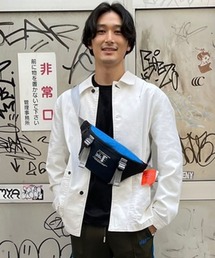 DIESEL | メンズ リサイクルナイロン カラーブロック ウエストポーチ(ボディバッグ/ウエストポーチ)