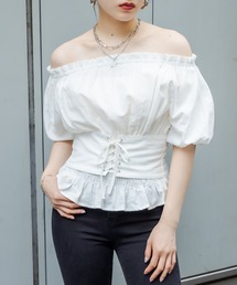 RASVOA | 3wayレースアップベルトトップス/オフショルトップス(シャツ/ブラウス)