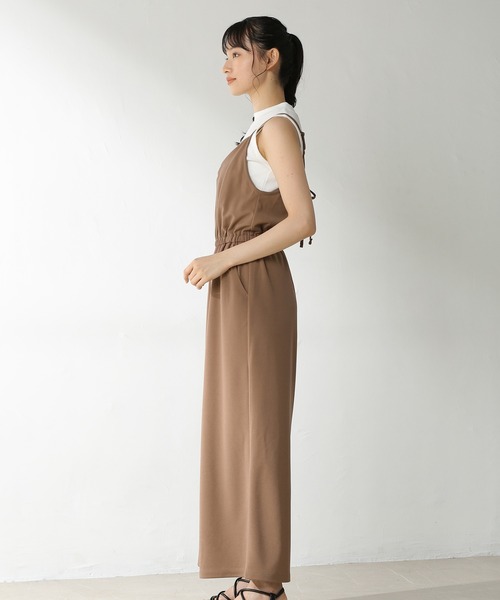 Honeys（ハニーズ）の「オールインワン（つなぎ/オールインワン・レディース・ブラック/カーキ/モカ・S/M/L）」の8枚目の写真