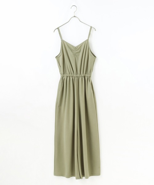 Honeys（ハニーズ）の「オールインワン（つなぎ/オールインワン・レディース・ブラック/カーキ/モカ・S/M/L）」の9枚目の写真