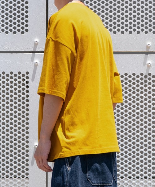 PairPair(ペアペア)の「カレッジロゴアレンジT(ユニセックス)(Tシャツ/カットソー・レディース・マスタード/オートミール/スミクロ・FREE)」の21枚目の写真