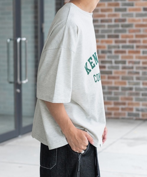 PairPair(ペアペア)の「カレッジロゴアレンジT(ユニセックス)(Tシャツ/カットソー・レディース・マスタード/オートミール/スミクロ・FREE)」の11枚目の写真