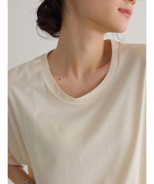 AMERICAN HOLIC（アメリカンホリック）の「ベルト付きイレヘムカットプルオーバー　＊（Tシャツ/カットソー・レディース・カーキ/アイボリー/チャコールグレー・L/M）」の22枚目の写真