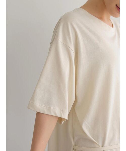 AMERICAN HOLIC（アメリカンホリック）の「ベルト付きイレヘムカットプルオーバー　＊（Tシャツ/カットソー・レディース・カーキ/アイボリー/チャコールグレー・L/M）」の21枚目の写真