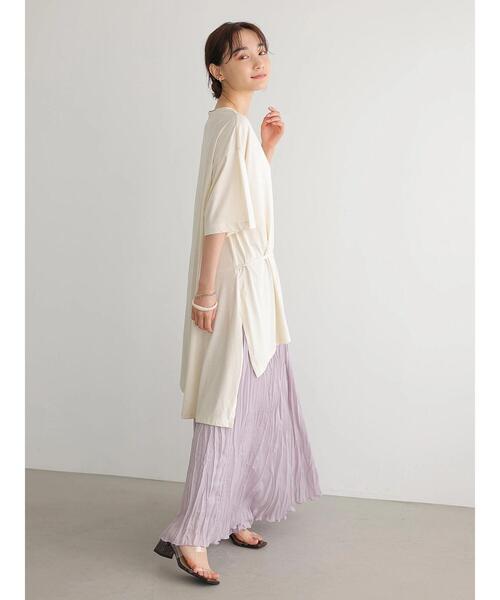 AMERICAN HOLIC（アメリカンホリック）の「ベルト付きイレヘムカットプルオーバー　＊（Tシャツ/カットソー・レディース・カーキ/アイボリー/チャコールグレー・L/M）」の18枚目の写真