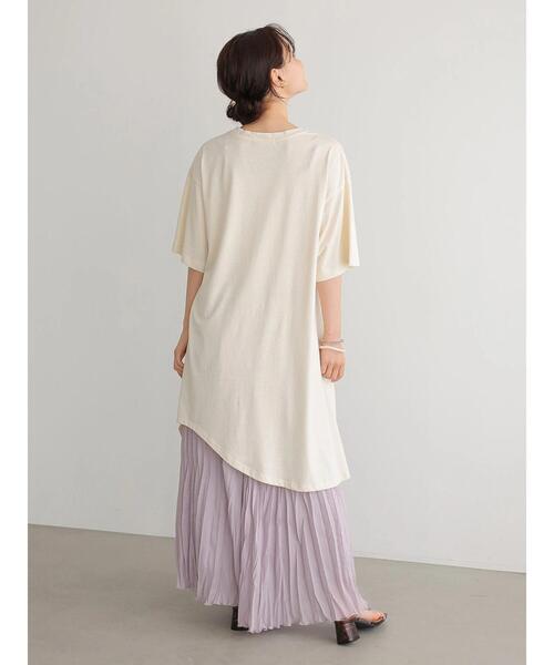 AMERICAN HOLIC（アメリカンホリック）の「ベルト付きイレヘムカットプルオーバー　＊（Tシャツ/カットソー・レディース・カーキ/アイボリー/チャコールグレー・L/M）」の17枚目の写真