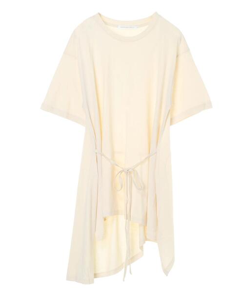 AMERICAN HOLIC（アメリカンホリック）の「ベルト付きイレヘムカットプルオーバー　＊（Tシャツ/カットソー・レディース・カーキ/アイボリー/チャコールグレー・L/M）」の8枚目の写真