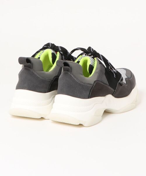 MANA（マナ）の「MANA マナ レザーコンビダッドソールスニーカー（スニーカー・レディース・レオパード/ベージュ/ブラック・35/39/38/36）」の5枚目の写真