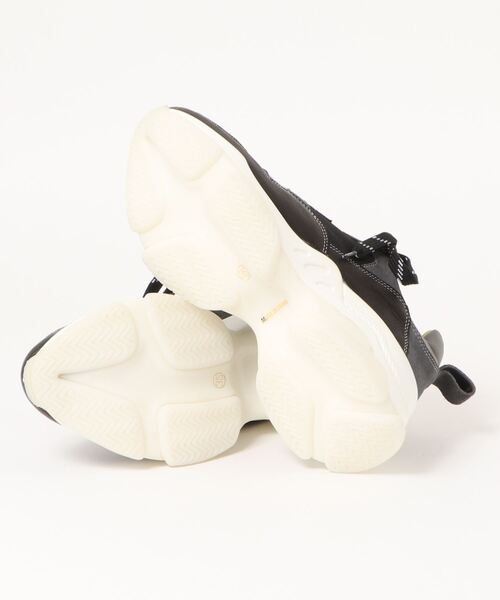 MANA（マナ）の「MANA マナ レザーコンビダッドソールスニーカー（スニーカー・レディース・レオパード/ベージュ/ブラック・35/39/38/36）」の4枚目の写真