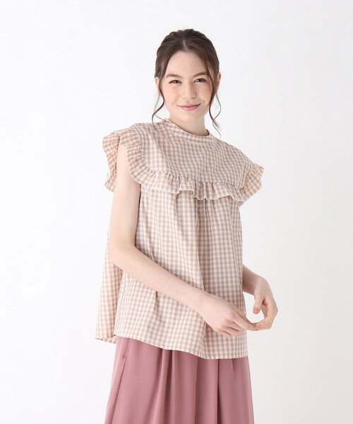 DRESKIP(ドレスキップ)の「◆フリルブラウス(シャツ/ブラウス・レディース・オフホワイト/ブラック系1/ベージュ系その他2/ネイビー系2・02/03/04)」の3枚目の写真