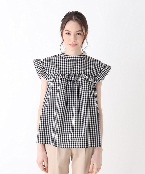 DRESKIP(ドレスキップ)の「◆フリルブラウス(シャツ/ブラウス・レディース・オフホワイト/ブラック系1/ベージュ系その他2/ネイビー系2・02/03/04)」の11枚目の写真