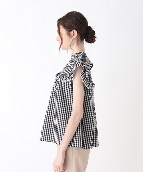 DRESKIP(ドレスキップ)の「◆フリルブラウス(シャツ/ブラウス・レディース・オフホワイト/ブラック系1/ベージュ系その他2/ネイビー系2・02/03/04)」の10枚目の写真