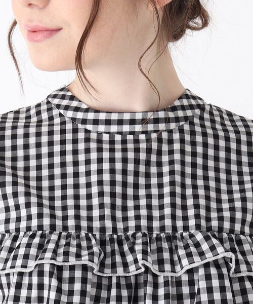 DRESKIP(ドレスキップ)の「◆フリルブラウス(シャツ/ブラウス・レディース・オフホワイト/ブラック系1/ベージュ系その他2/ネイビー系2・02/03/04)」の6枚目の写真