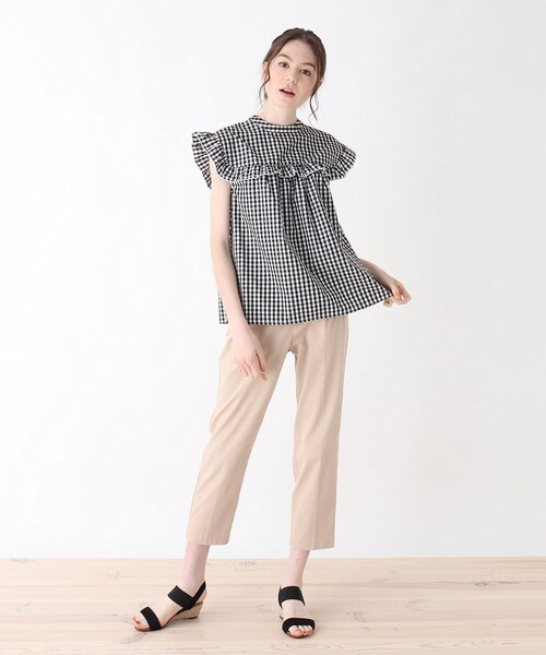 DRESKIP(ドレスキップ)の「◆フリルブラウス(シャツ/ブラウス・レディース・オフホワイト/ブラック系1/ベージュ系その他2/ネイビー系2・02/03/04)」の14枚目の写真