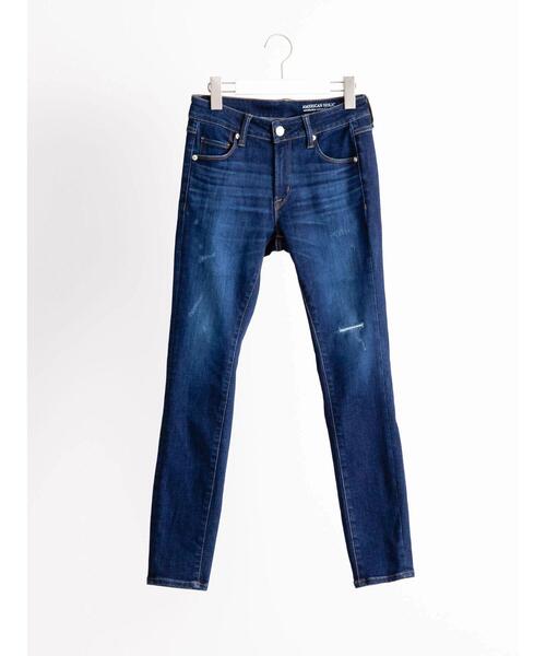 AMERICAN HOLIC（アメリカンホリック）の「スキニーフィットダメージデニム（デニムパンツ・レディース・インディゴブルー・LL/S/M/L/XS）」の21枚目の写真