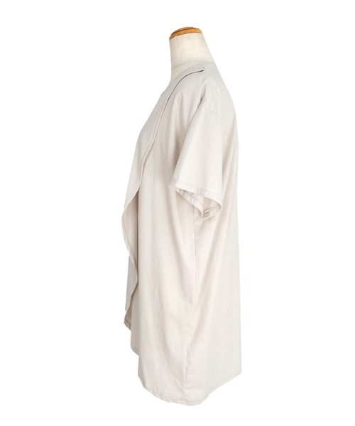 ＡＮＤＪ（アンドジェイ）の「綿天竺フロントスリットTシャツ（Tシャツ/カットソー・レディース・ホワイト/グレイッシュベージュ/ブラック・M）」の20枚目の写真