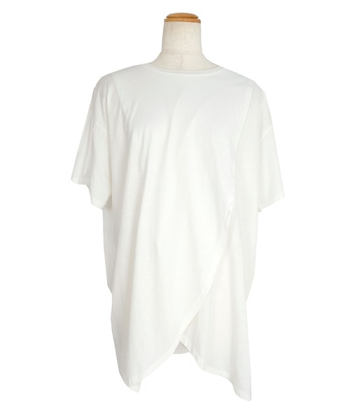 ＡＮＤＪ（アンドジェイ）の「綿天竺フロントスリットTシャツ（Tシャツ/カットソー・レディース・ホワイト/グレイッシュベージュ/ブラック・M）」の22枚目の写真