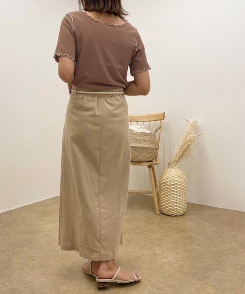 apres jour clair（アプレジュールクレア）の「【apres jour clair】楊柳カットメローT【ZOZOTOWN限定アイテム】（Tシャツ/カットソー・レディース・ブラウン系その他/ライトベージュ・フリー/X-LARGE）」の15枚目の写真