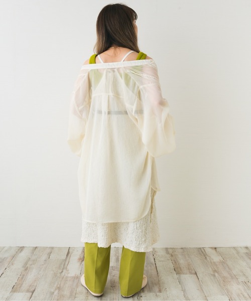 nemne store(ネンネストア)の「ホイップを絞るメロー切り替えタンクトップ(タンクトップ・レディース・ブラック/ベージュ/オフホワイト/ライム・F)」の16枚目の写真