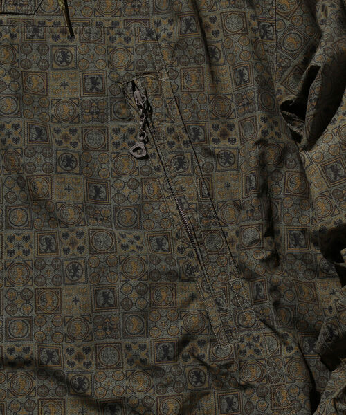 BEAMS PLUS（ビームスプラス）の「BEAMS PLUS / ジオメトリック プリント アノラック パーカ（ナイロンジャケット・メンズ・ネイビー/オリーブ・SMALL/MEDIUM/LARGE/X-LARGE）」の22枚目の写真