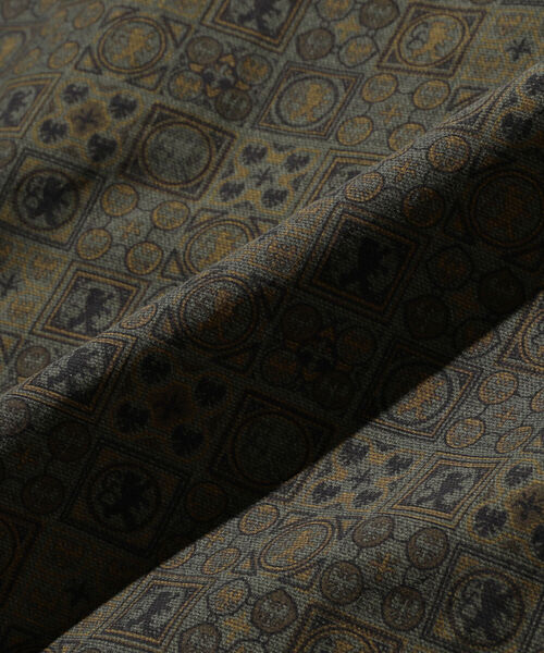 BEAMS PLUS（ビームスプラス）の「BEAMS PLUS / ジオメトリック プリント アノラック パーカ（ナイロンジャケット・メンズ・ネイビー/オリーブ・SMALL/MEDIUM/LARGE/X-LARGE）」の7枚目の写真