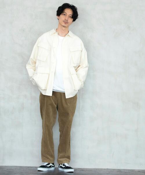coen（コーエン）の「リップストップBDUジャケット(セットアップ対応)（ミリタリージャケット・メンズ・オフホワイト/オリーブ・LARGE/SMALL/MEDIUM/X-LARGE）」の18枚目の写真