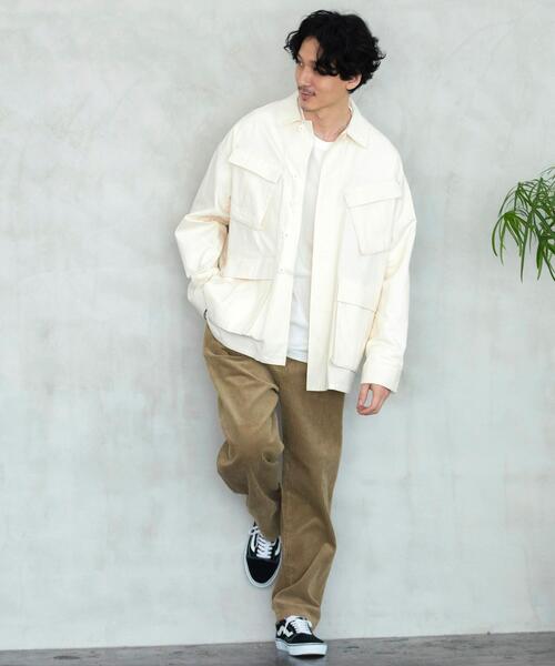 coen（コーエン）の「リップストップBDUジャケット(セットアップ対応)（ミリタリージャケット・メンズ・オフホワイト/オリーブ・LARGE/SMALL/MEDIUM/X-LARGE）」の19枚目の写真