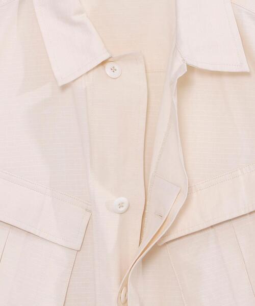 coen（コーエン）の「リップストップBDUジャケット(セットアップ対応)（ミリタリージャケット・メンズ・オフホワイト/オリーブ・LARGE/SMALL/MEDIUM/X-LARGE）」の6枚目の写真