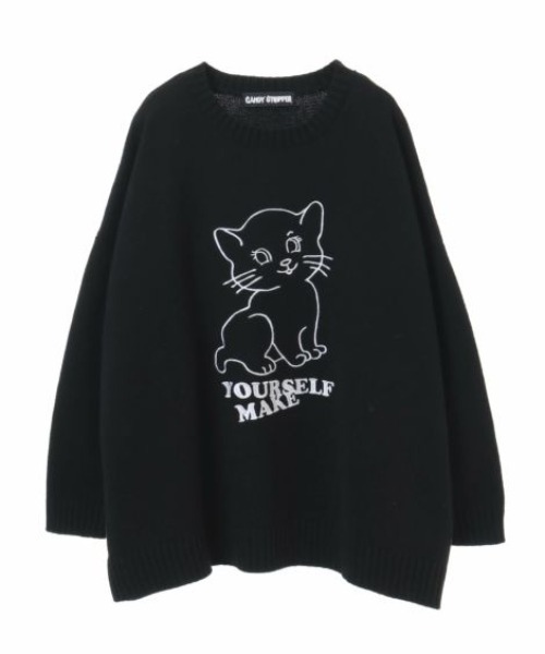 Candy Stripper(キャンディストリッパー)の「MAKE YOURSELF ニット(ニット/セーター・レディース・ピンク/ライトブルー/ブラック・2)」の9枚目の写真