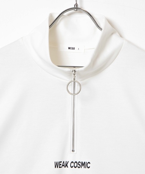 WEGO(ウィゴー)の「WEGO/ドルマンハーフZIP5分袖プルオーバー(Tシャツ/カットソー・メンズ・グレー/ホワイト・LARGE/MEDIUM)」の18枚目の写真