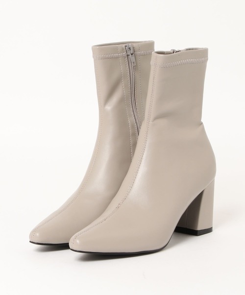 BETTY CLUB（ベティクラブ）の「【sesenta】ポインテッドトゥ ジップ付きショートブーツ（ブーツ・レディース・ブラック/グレー/アイボリー/ピンクベージュ・LL/S/M/L）」の13枚目の写真