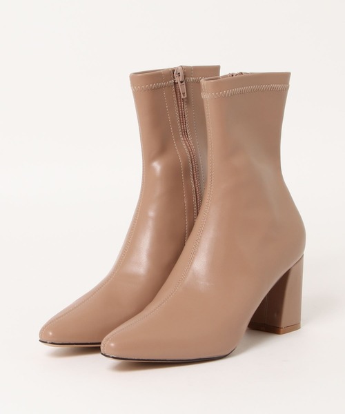 BETTY CLUB（ベティクラブ）の「【sesenta】ポインテッドトゥ ジップ付きショートブーツ（ブーツ・レディース・ブラック/グレー/アイボリー/ピンクベージュ・LL/S/M/L）」の14枚目の写真