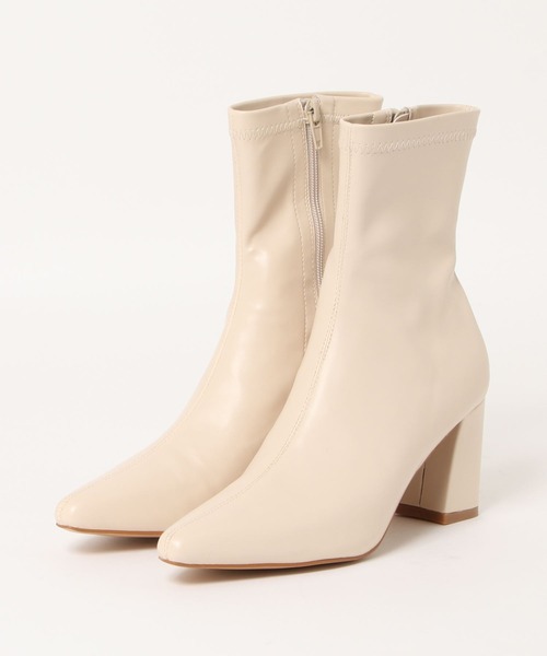 BETTY CLUB（ベティクラブ）の「【sesenta】ポインテッドトゥ ジップ付きショートブーツ（ブーツ・レディース・ブラック/グレー/アイボリー/ピンクベージュ・LL/S/M/L）」の15枚目の写真