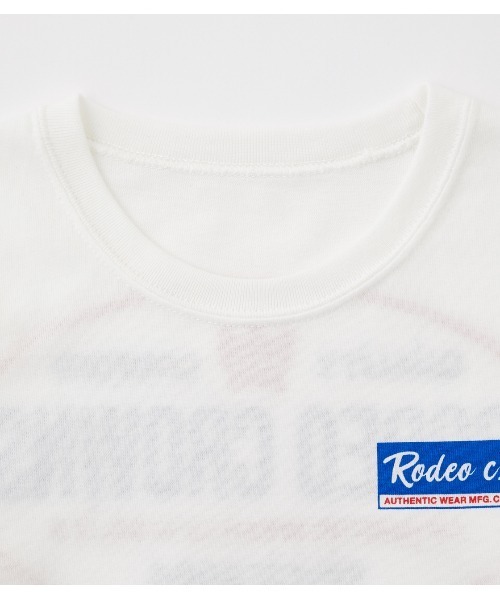 RODEO CROWNS WIDE BOWL(ロデオクラウンズワイドボウル)の「キッズビッグオーバルパッチTシャツ(Tシャツ/カットソー・キッズ・オフホワイト/ブラック/ライトブラウン・120/130/110/140)」の8枚目の写真