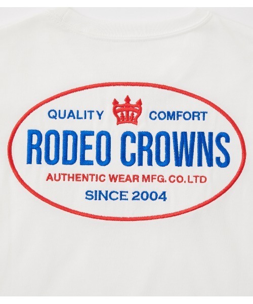 RODEO CROWNS WIDE BOWL(ロデオクラウンズワイドボウル)の「キッズビッグオーバルパッチTシャツ(Tシャツ/カットソー・キッズ・オフホワイト/ブラック/ライトブラウン・120/130/110/140)」の12枚目の写真
