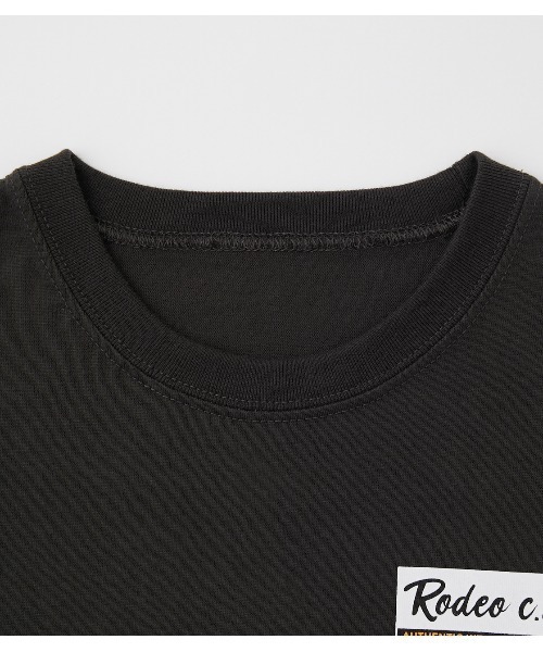 RODEO CROWNS WIDE BOWL(ロデオクラウンズワイドボウル)の「キッズビッグオーバルパッチTシャツ(Tシャツ/カットソー・キッズ・オフホワイト/ブラック/ライトブラウン・120/130/110/140)」の14枚目の写真