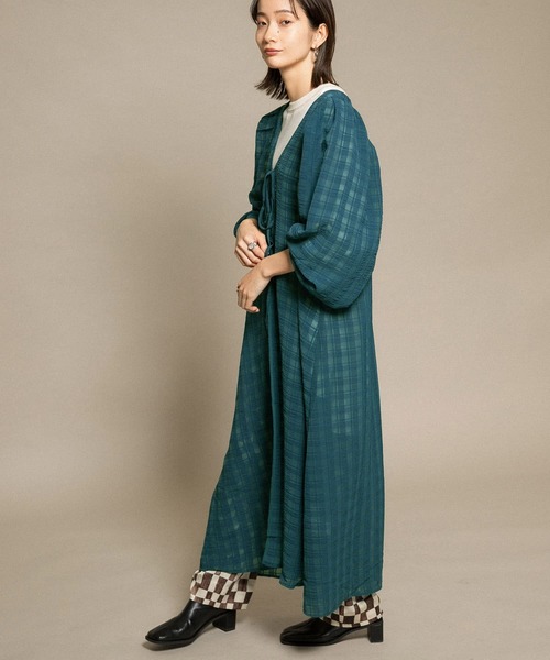 ワンピースシアーチェック2wayワンピース ワンピース Kbf ケイビーエフ のファッション