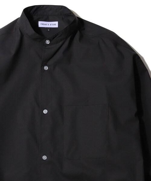 FREAK'S STORE(フリークスストア)の「WEB限定 Relax Fit リラックスフィット バンドカラーシャツ(シャツ/ブラウス・メンズ・ホワイト/ブラック/ベージュ/サックスブルー/ストライプ/イエロー/ブルー/オリーブ/その他15・SMALL/MEDIUM/LARGE)」の12枚目の写真