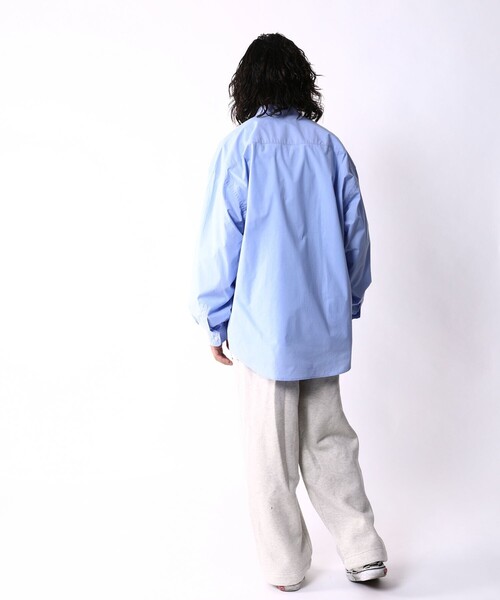 FREAK'S STORE(フリークスストア)の「WEB限定 Relax Fit リラックスフィット バンドカラーシャツ(シャツ/ブラウス・メンズ・ホワイト/ブラック/ベージュ/サックスブルー/ストライプ/イエロー/ブルー/オリーブ/その他15・SMALL/MEDIUM/LARGE)」の22枚目の写真