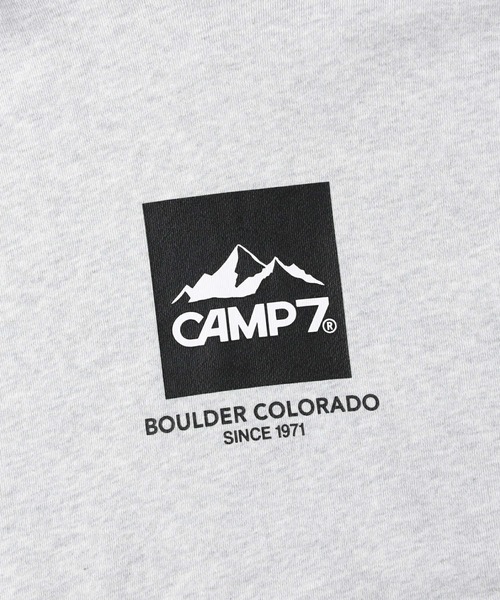 CAMP7（キャンプセブン）の「【CAMP7】フロントBOXロゴスウェットパーカー（パーカー・レディース・ライトグレー/ブラック/オリーブ・S/M/L）」の19枚目の写真