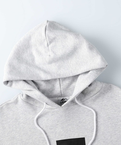 CAMP7（キャンプセブン）の「【CAMP7】フロントBOXロゴスウェットパーカー（パーカー・レディース・ライトグレー/ブラック/オリーブ・S/M/L）」の11枚目の写真